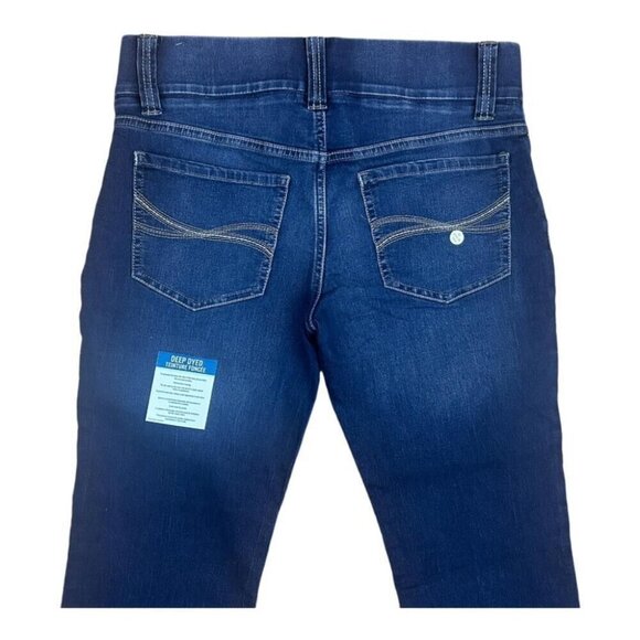 Riders by Lee Indigo Women's Waist Smoother Straight Leg Jean - Size 12 Petite - Picture 5 of 10